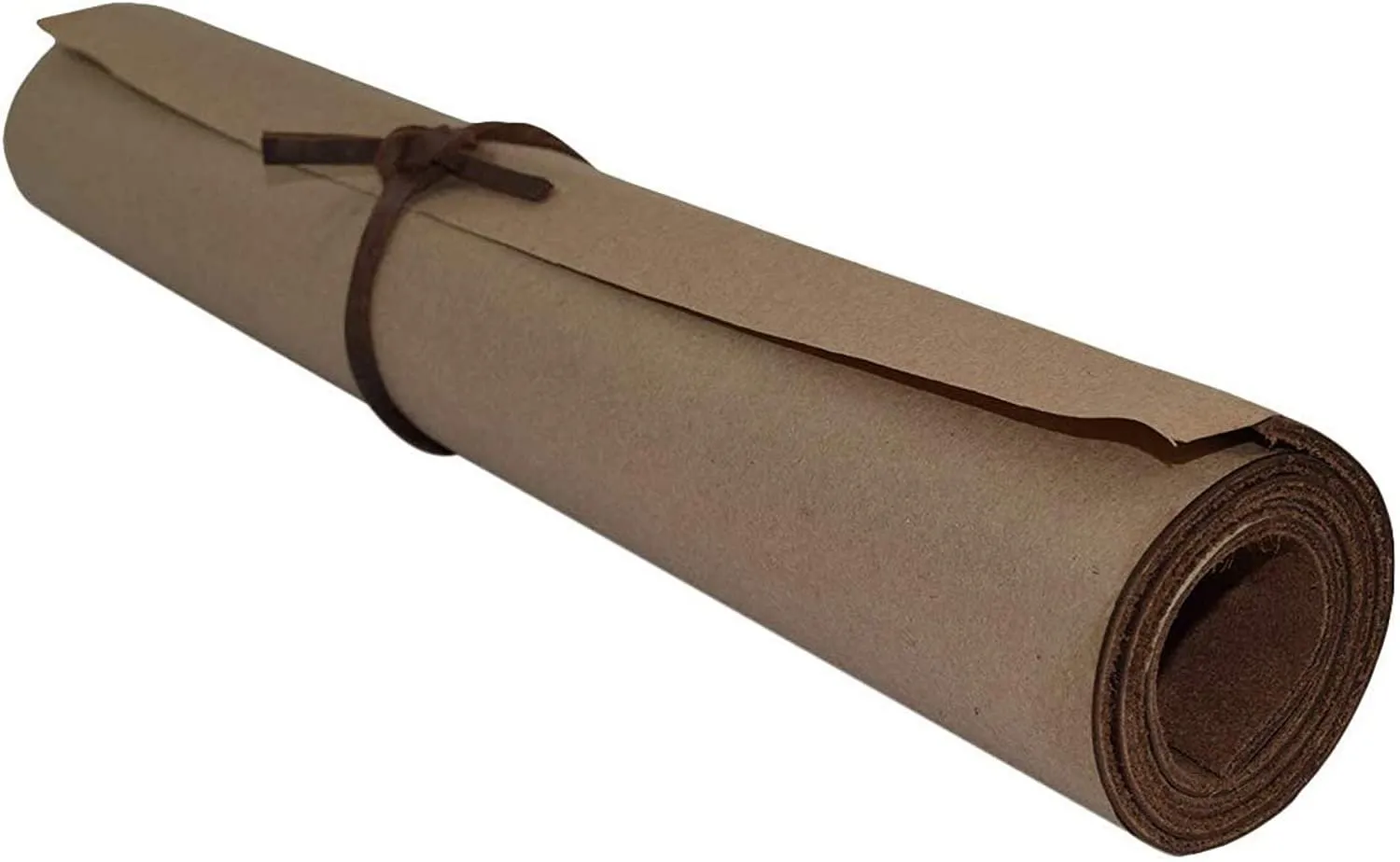 5/6 OZ (2.0/2.4 mm) Oil Tanned 2 pcs for 1 Price Bourbon Brown Natural Full Grain Leather Square (10''X18'')