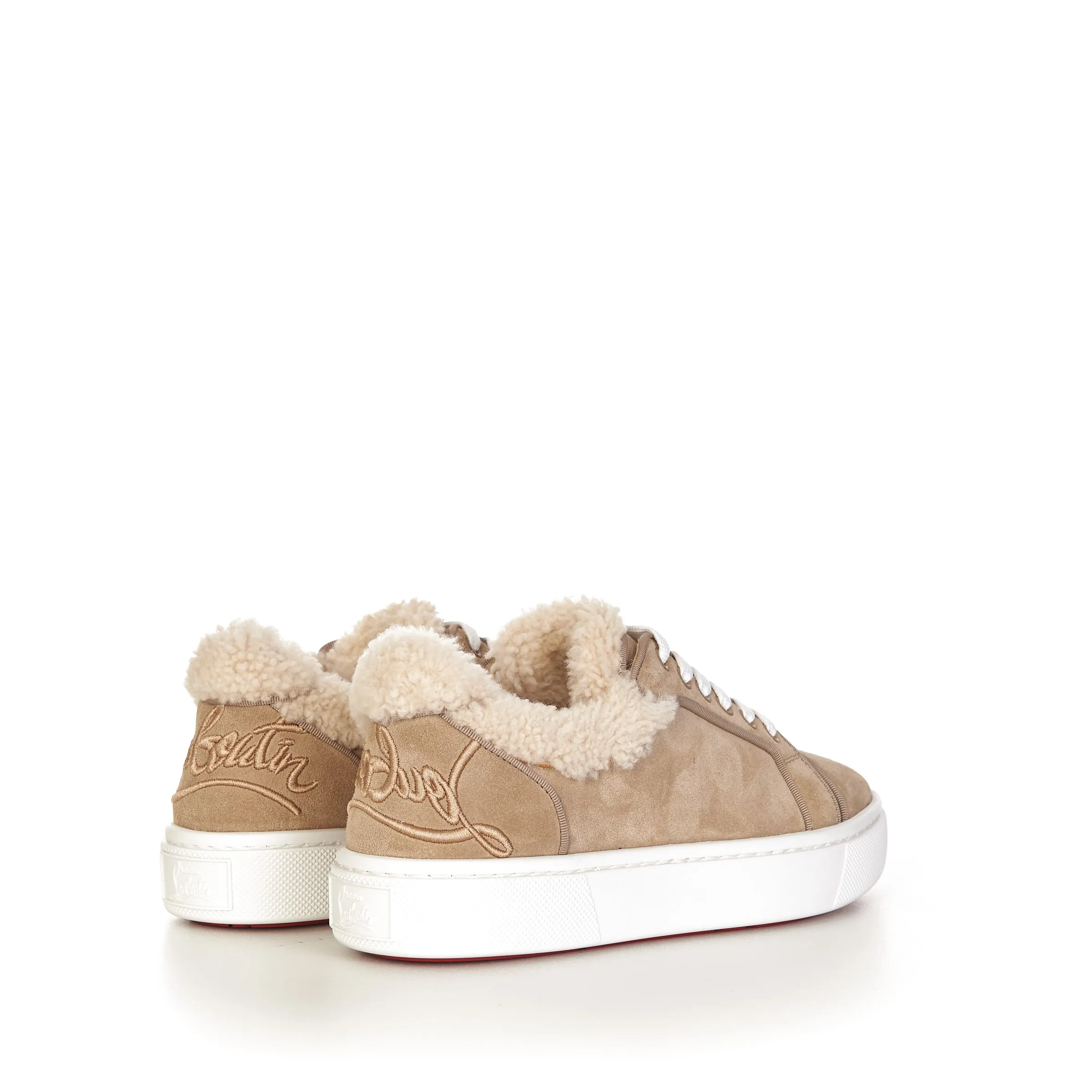 Beige Suede Fun Vieirrissima Flat Sneakers