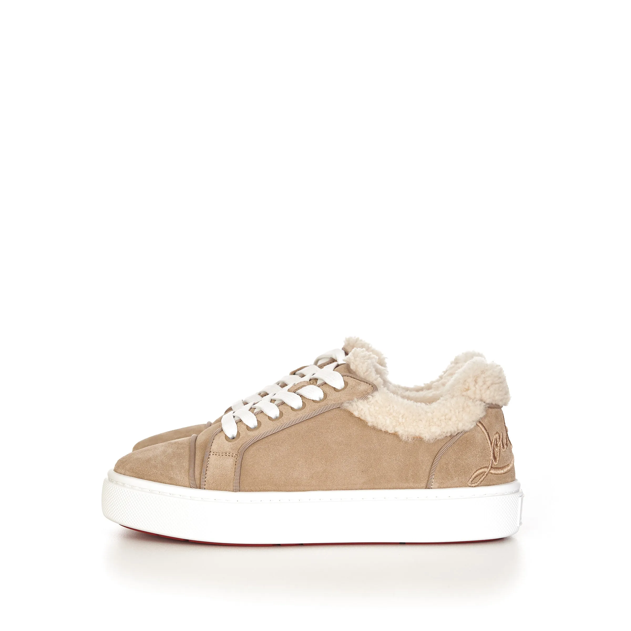 Beige Suede Fun Vieirrissima Flat Sneakers