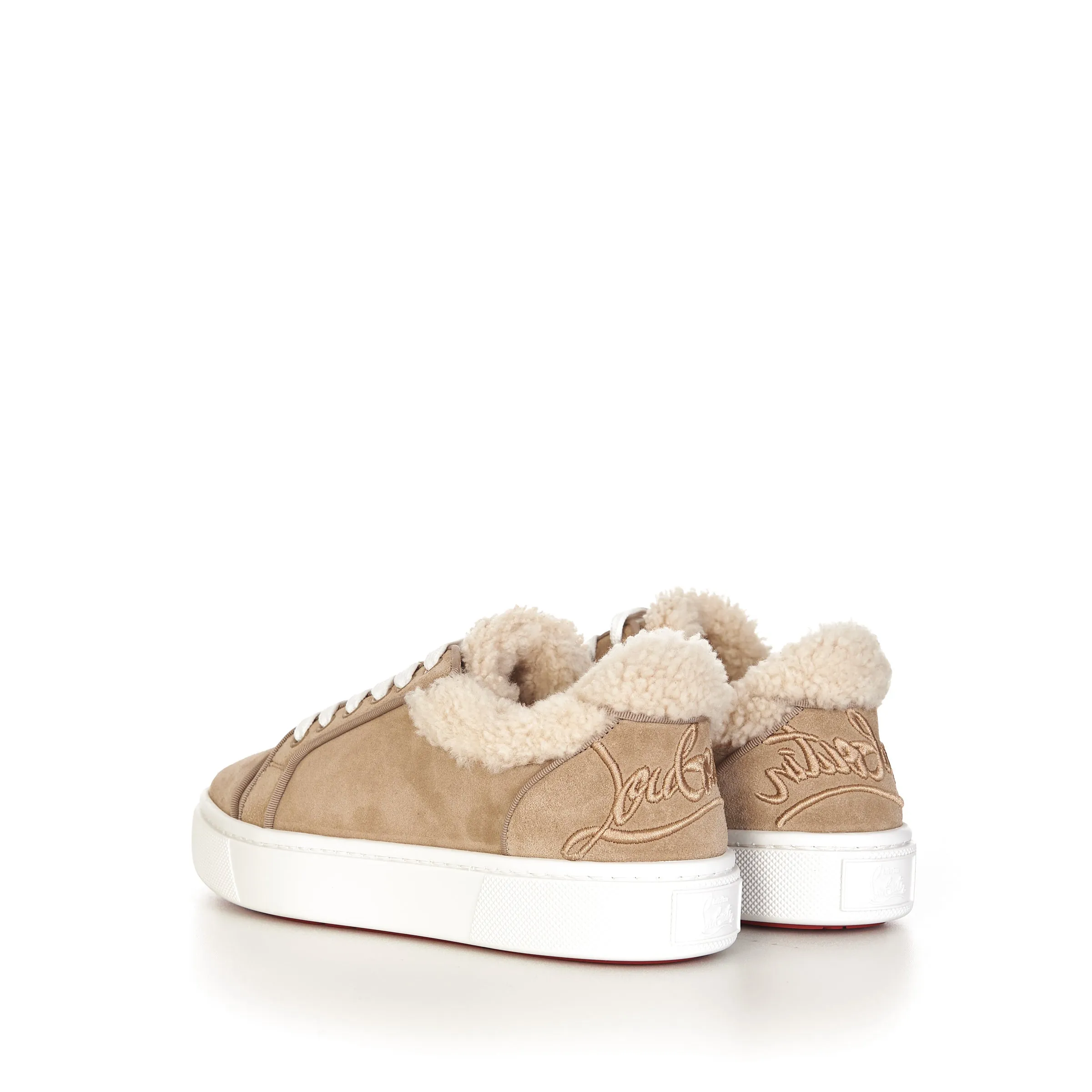 Beige Suede Fun Vieirrissima Flat Sneakers
