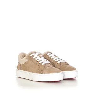 Beige Suede Fun Vieirrissima Flat Sneakers