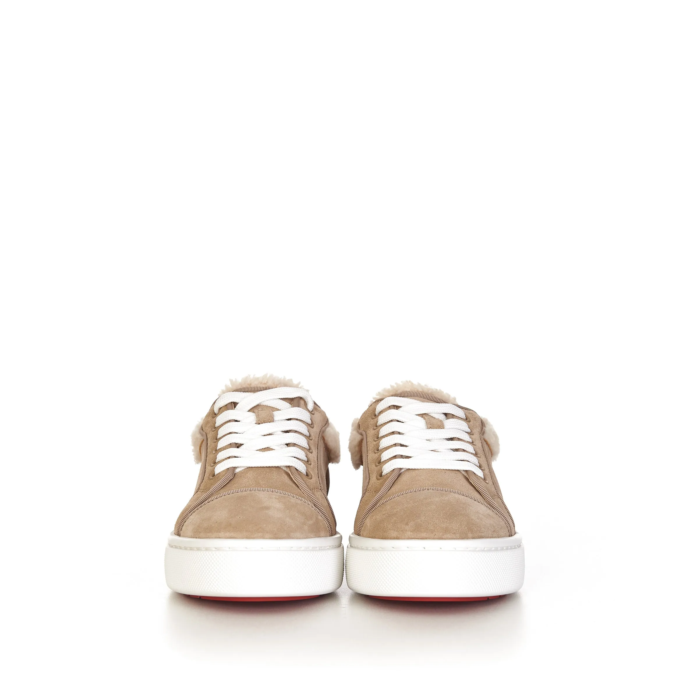 Beige Suede Fun Vieirrissima Flat Sneakers