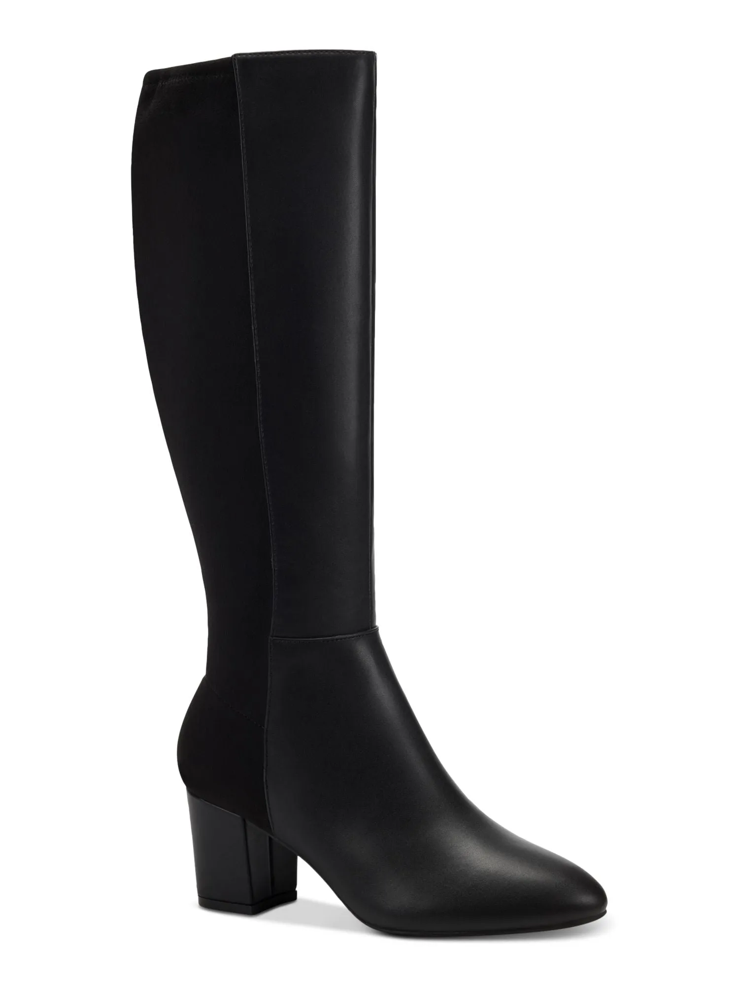 CHARTER CLUB Womens Black Comfort Sacaria Almond Toe Block Heel Zip-Up Dress Heeled Boots M