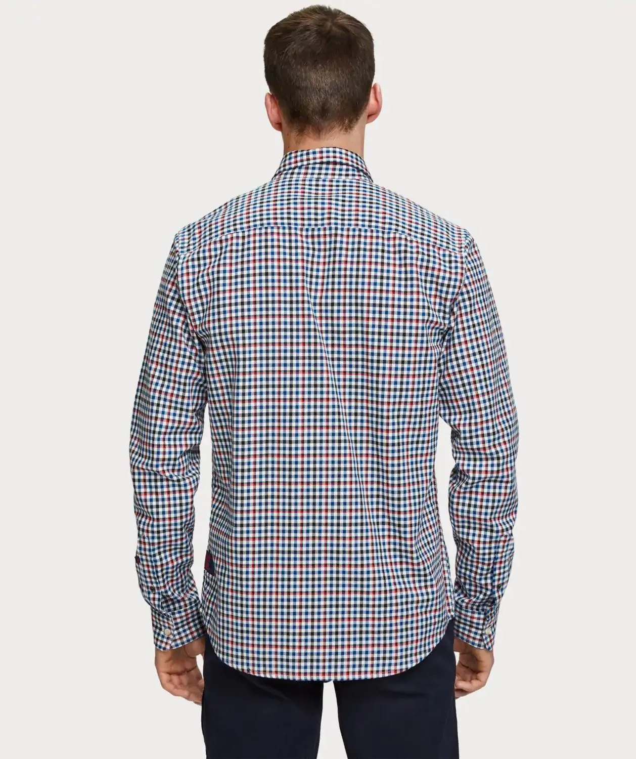 Checked Cotton Blend Shirt