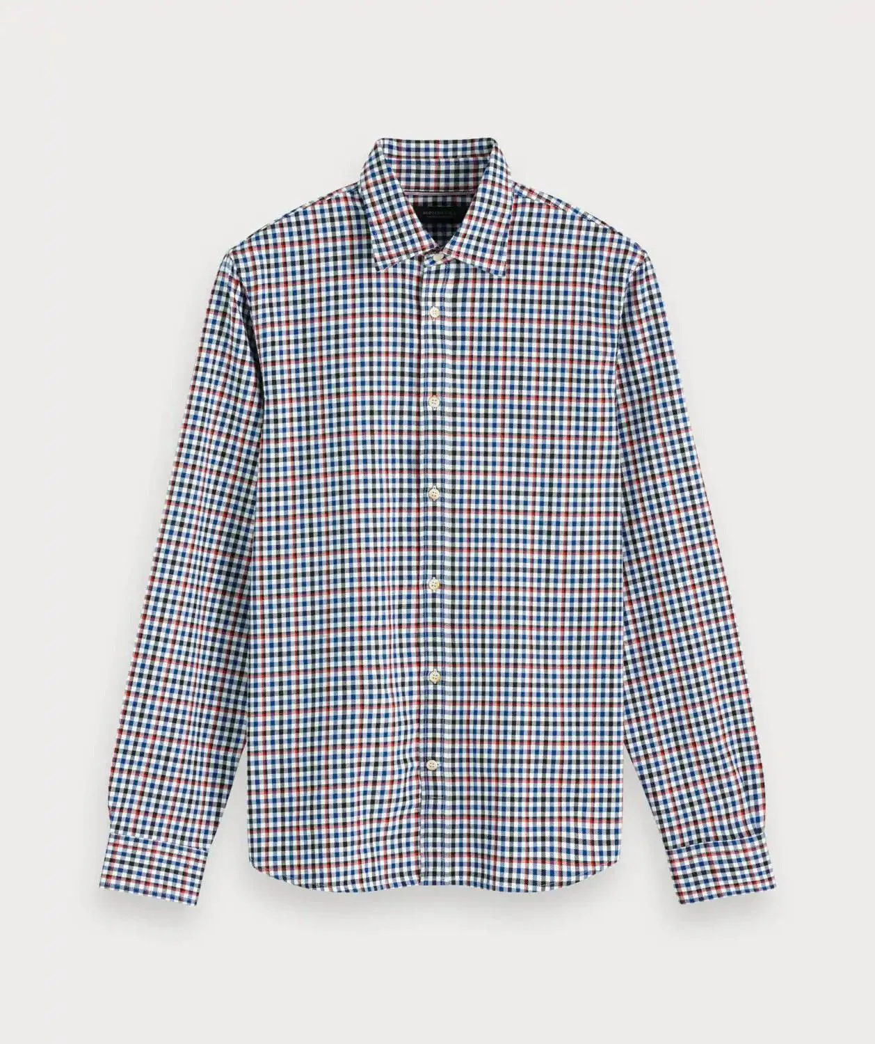Checked Cotton Blend Shirt