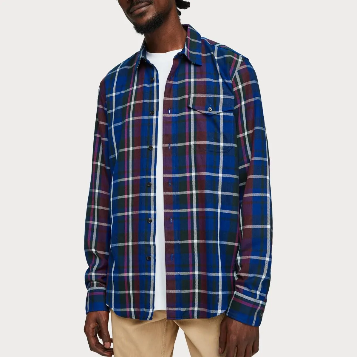 Checked Shirt (Blue)