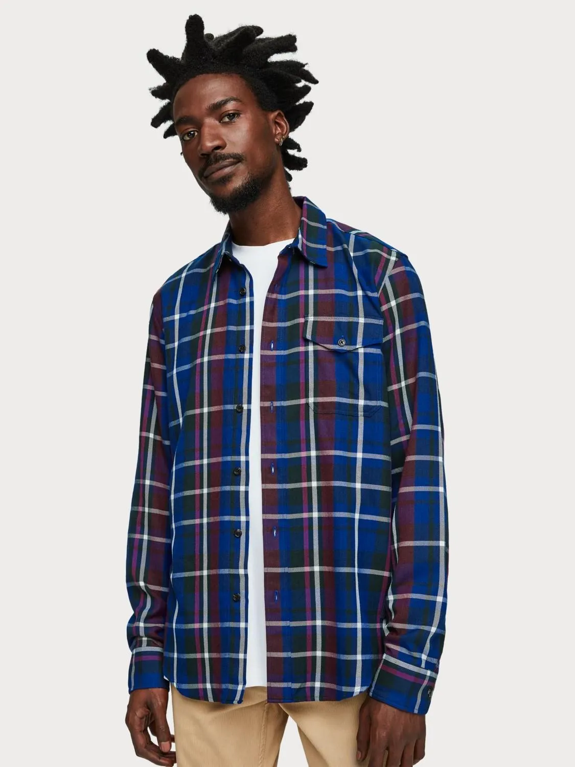 Checked Shirt (Blue)
