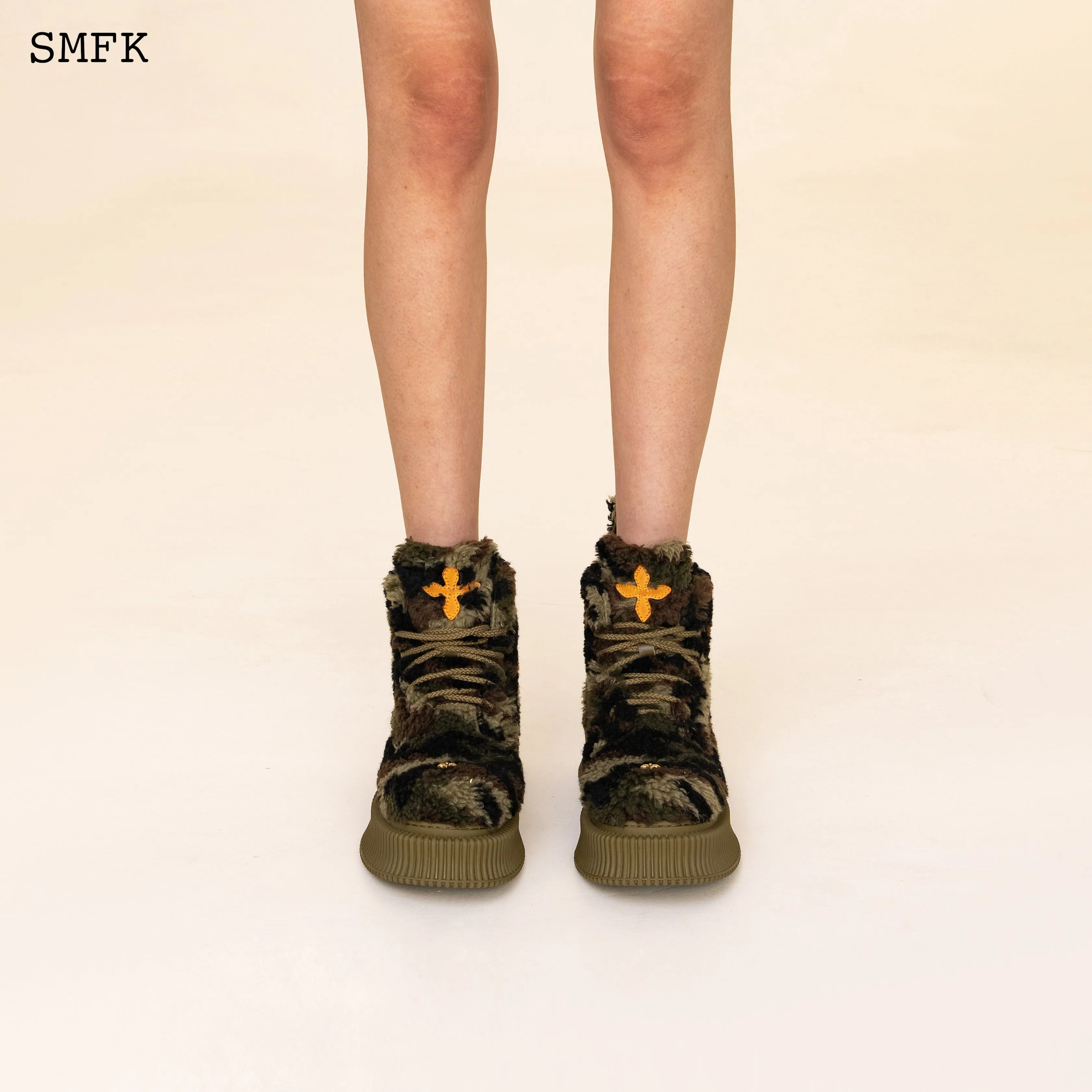 Compass Green Camouflage Desert Boots