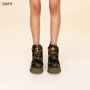 Compass Green Camouflage Desert Boots