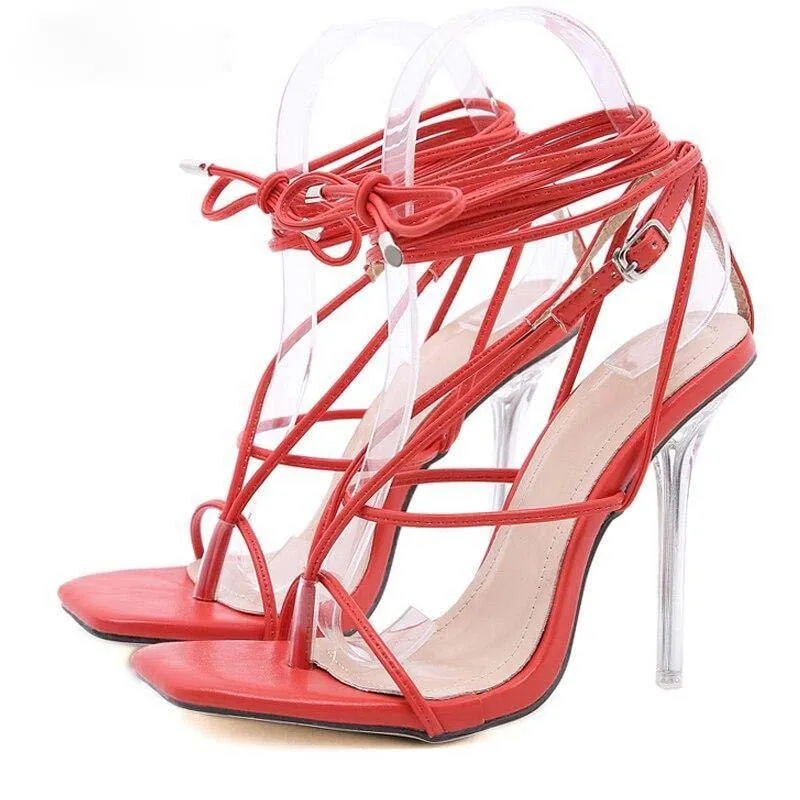 Extra Elegant Ankle Strappy Party High Heels