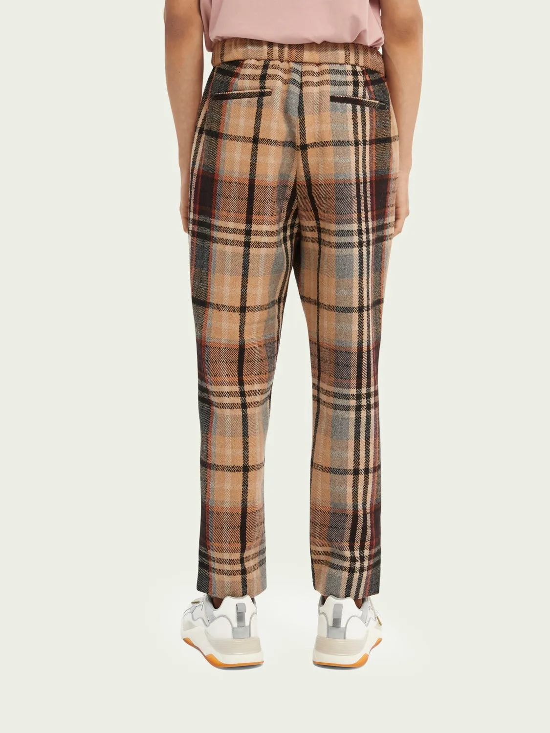 Fave Checked Tapered-Fit Jogger (Beige   Black)