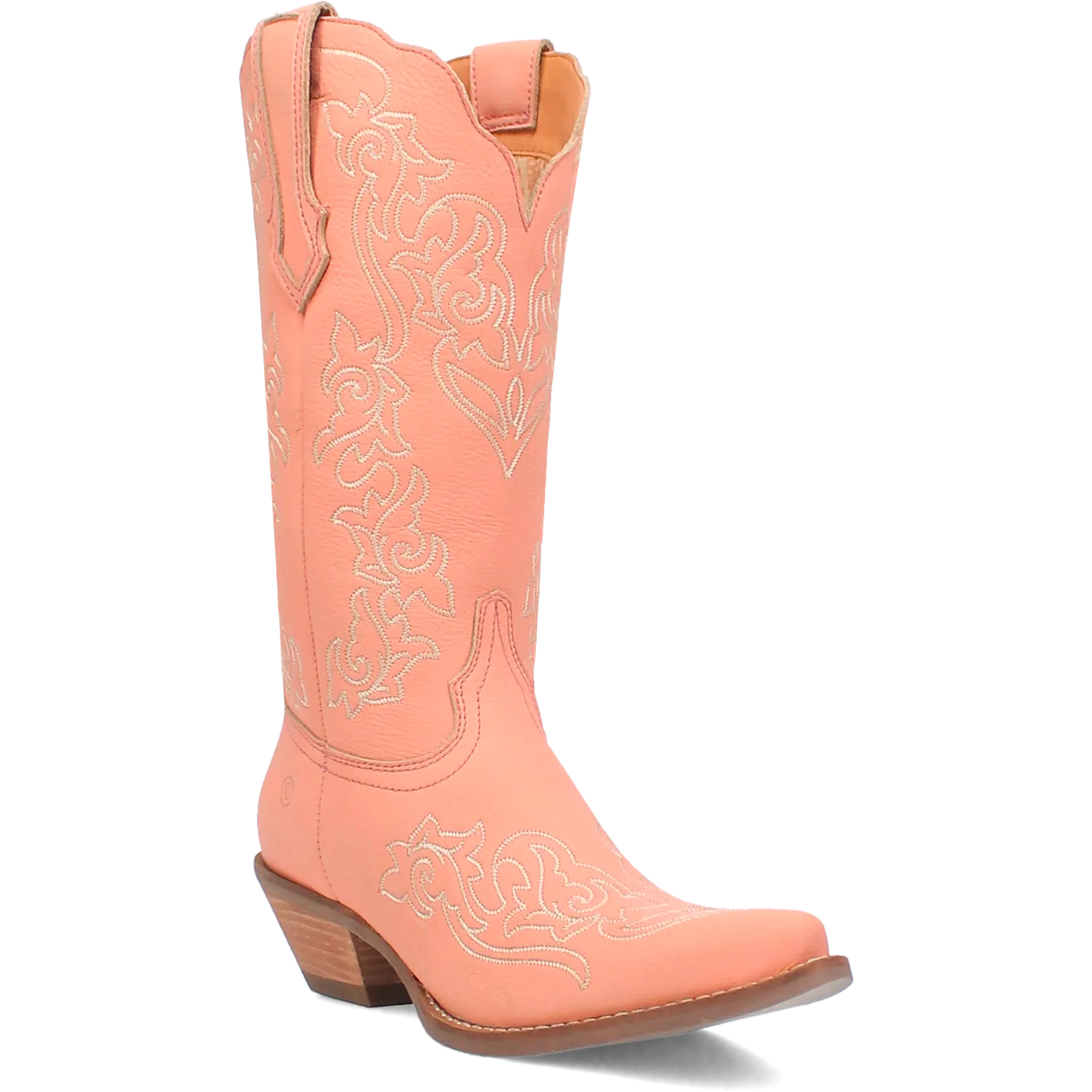 Flirty N' Fun Peach Leather Boots (DS)