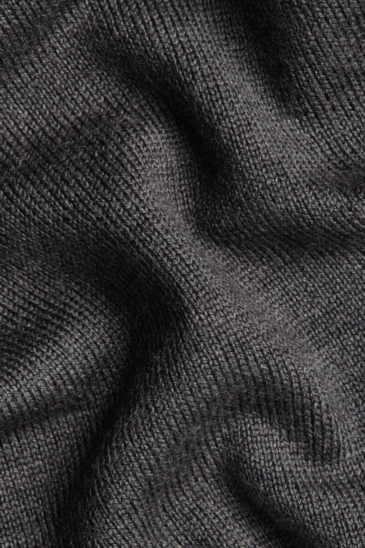 Grey Button Through Funnel Neck Cardigan