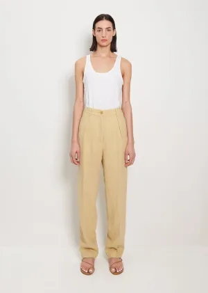 Linen Canvas Pants — Gold