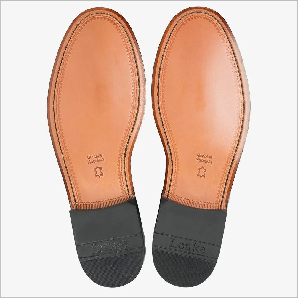 Loake Princeton Burgundy Polished Leather--