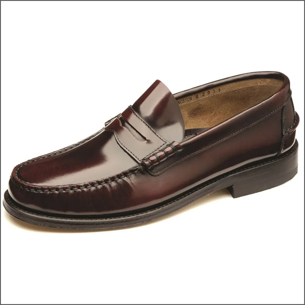 Loake Princeton Burgundy Polished Leather--