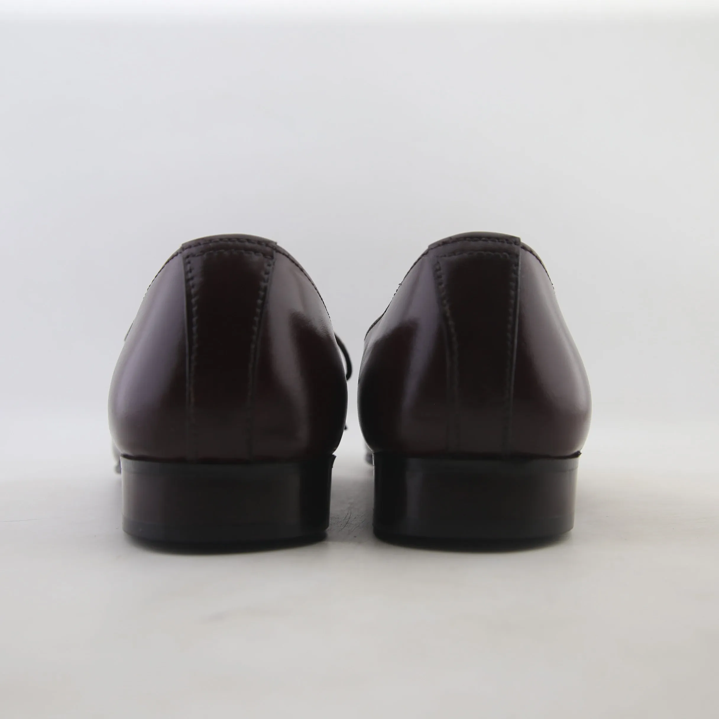 Men - Leather Formal Shoes - (Brown) - (Handmade) - (rubber sole)