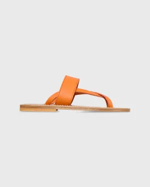 Nehru Sandal in Mandarine Leather
