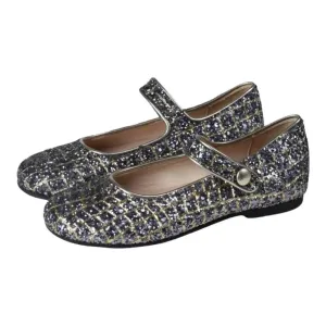 Robin - Gray Glitter Strap for Girl by Manuela de Juan
