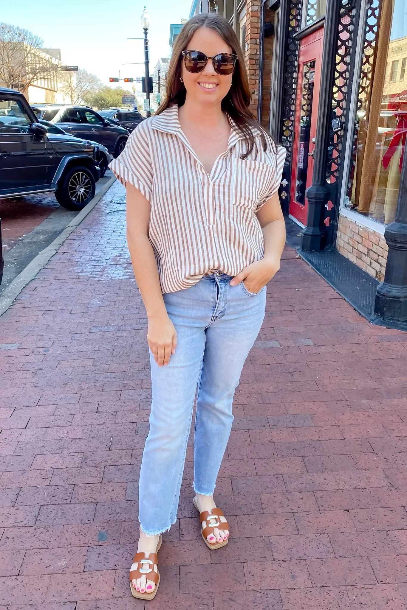 Sandstone Striped Coco Top