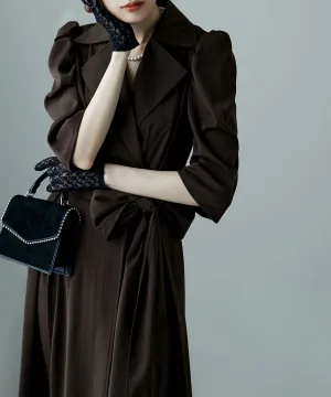 Tailored collar shirt dress