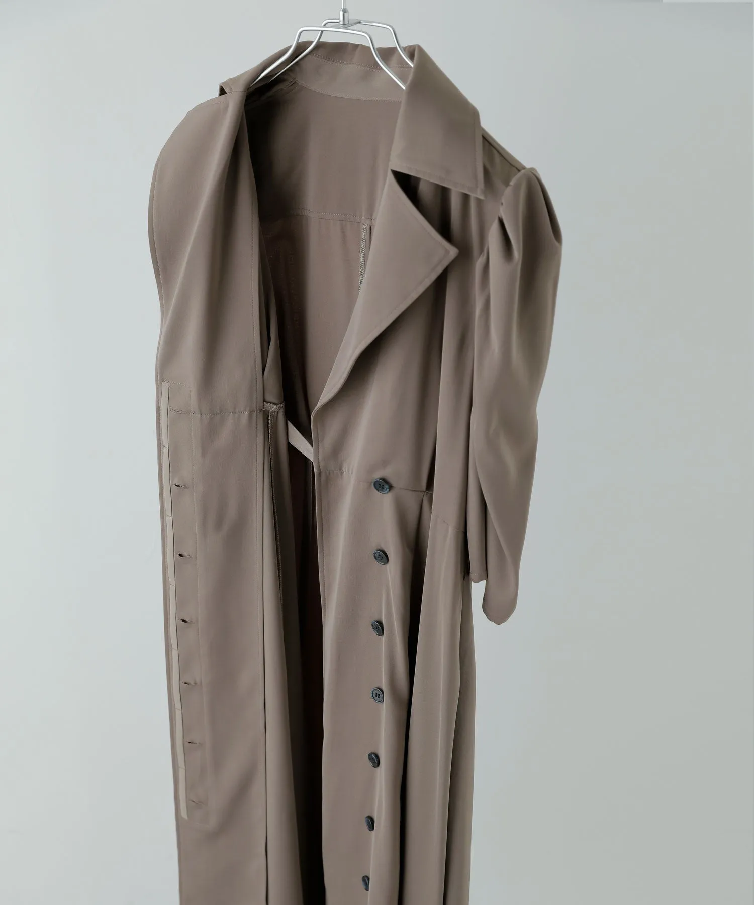 Tailored collar shirt dress