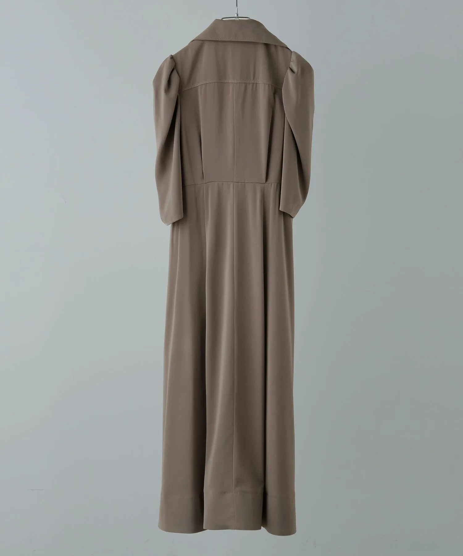 Tailored collar shirt dress