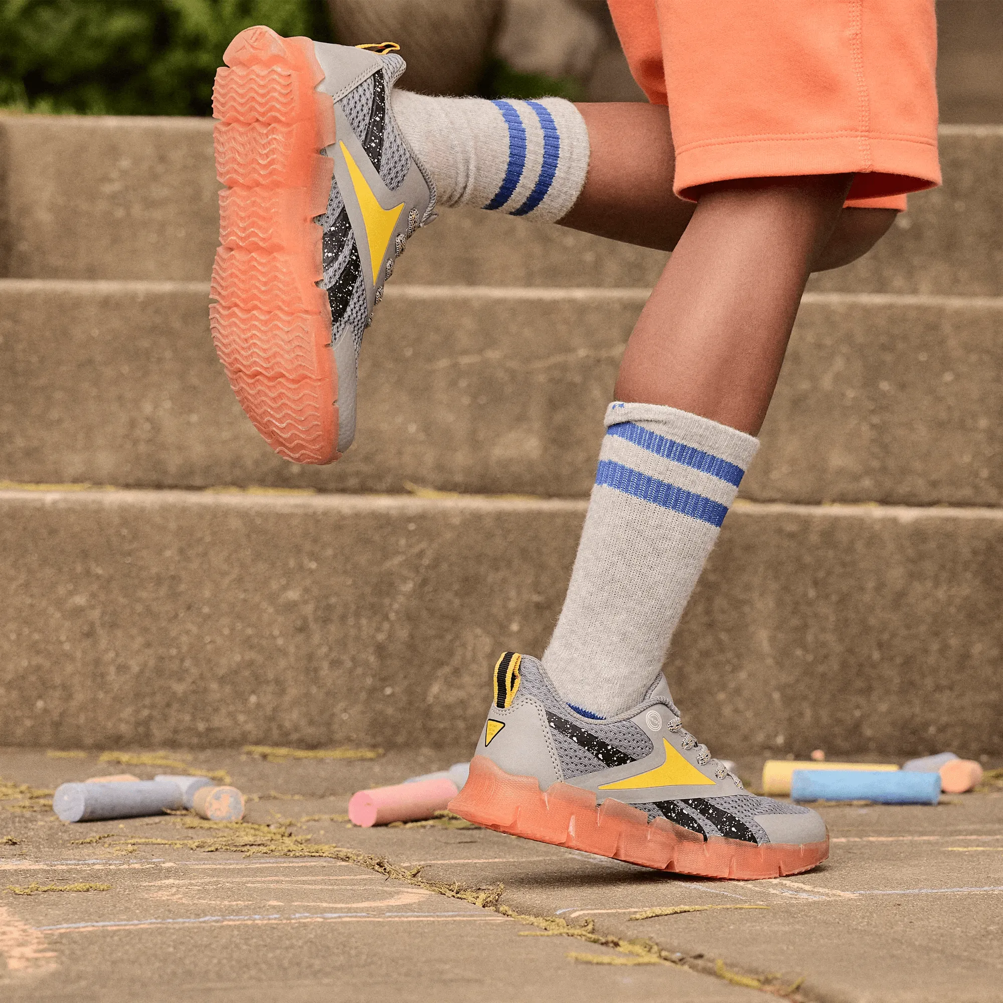 Unisex Reebok x Blippi Zig 'N' Glow Elastic Lace Shoes - Preschool