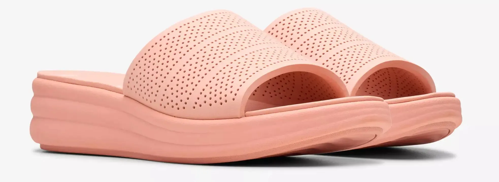 Women's Clarks Drift Twist Cloudsteppers  Lightweight Slip-On Comfort Sandals