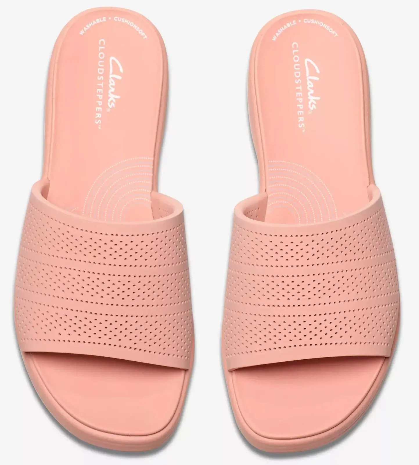 Women's Clarks Drift Twist Cloudsteppers  Lightweight Slip-On Comfort Sandals